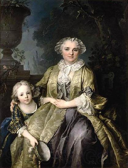 Louis Tocque and Her Daughter Norge oil painting art